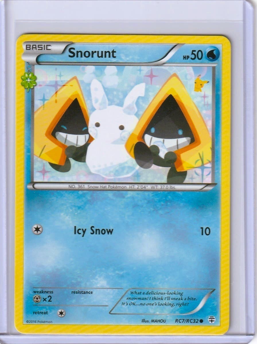 2016 Pokemon Generations Radiant Collection RC7/RC32 Snorunt