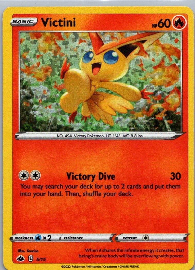 Pokemon TCG Victini 5/15 McDonalds Collection 2022 Holo LP