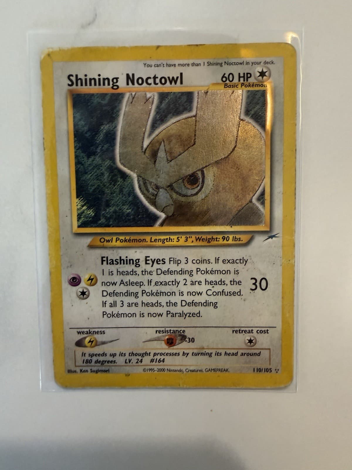 Shining Noctowl 110/105 Neo Destiny Holo Heavily Played