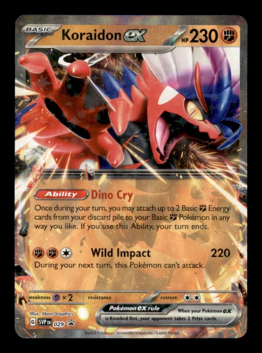 KORAIDON EX 029 HOLO PROMO SCARLET & VIOLET PROMO NM/M