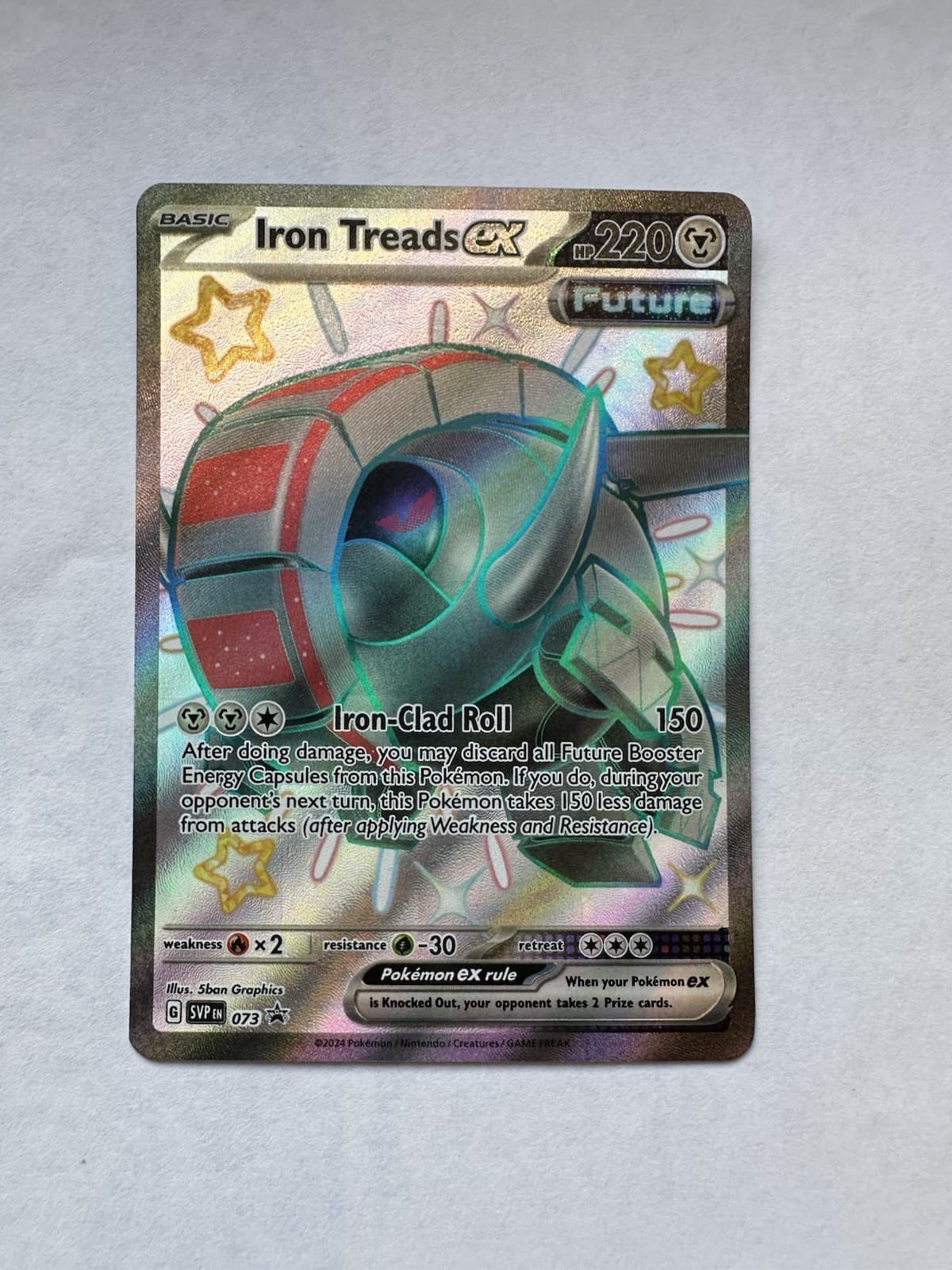 Pokemon TCG Iron Treads ex 073 Sv: Scarlet & Violet Black Star Promo