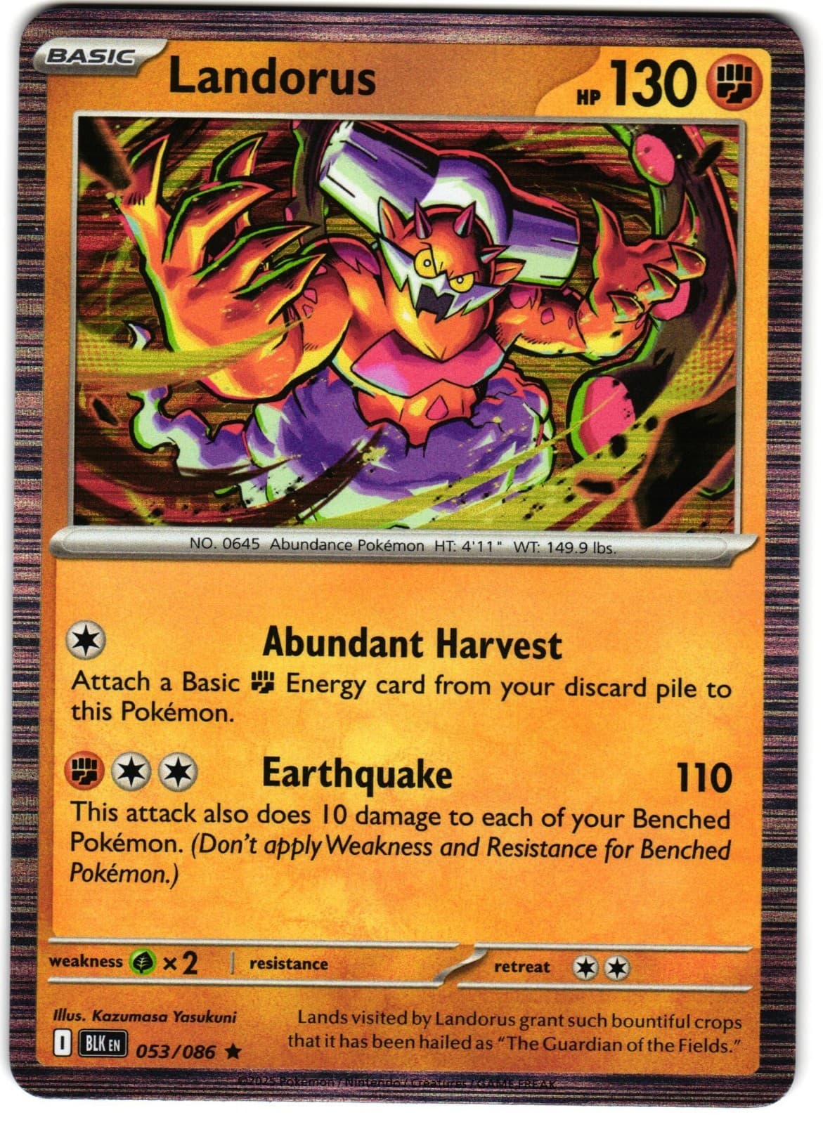 Landorus Holo 53/86 Pokemon SV: Black Bolt 