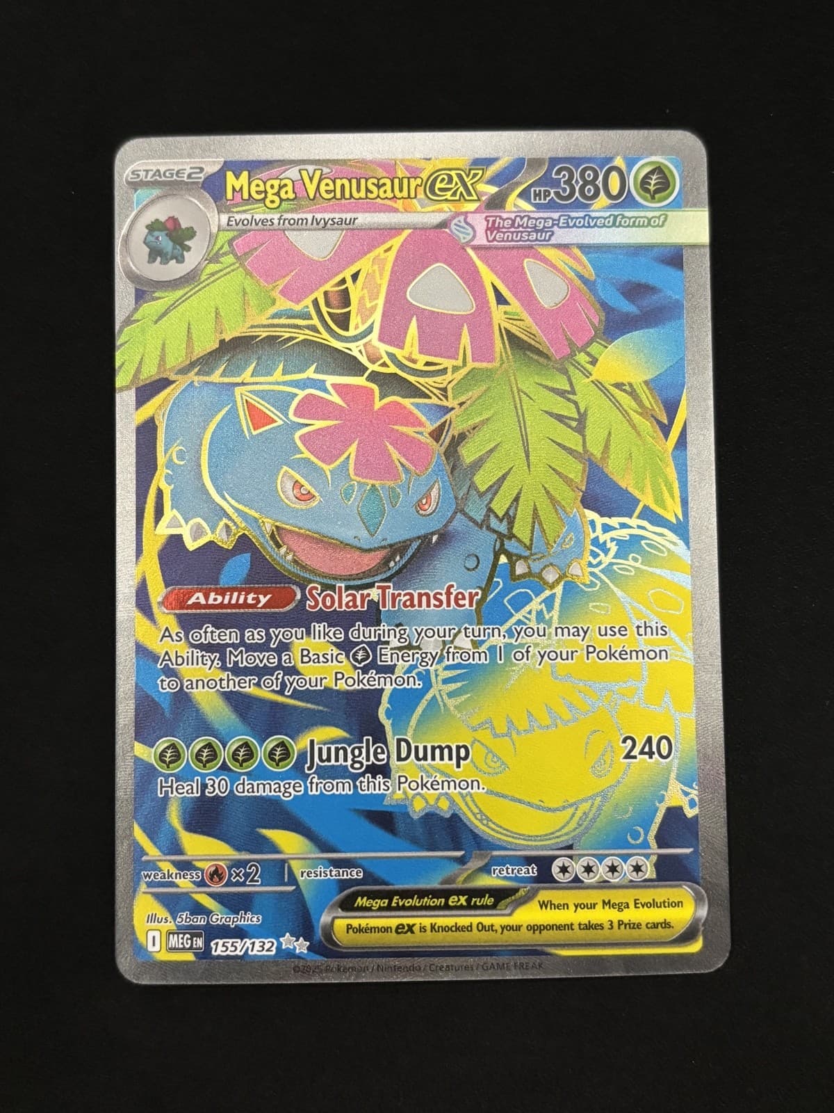 Mega Venusaur ex 155/132 Me01: Mega Evolution Holo Pokémon TCG - NM