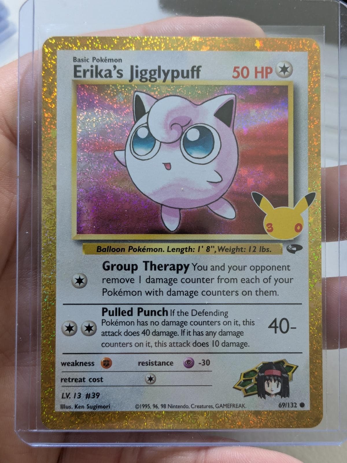 Erika's Jigglypuff 69/132 Holo 30th Celebration Classic Collection Pokemon NM
