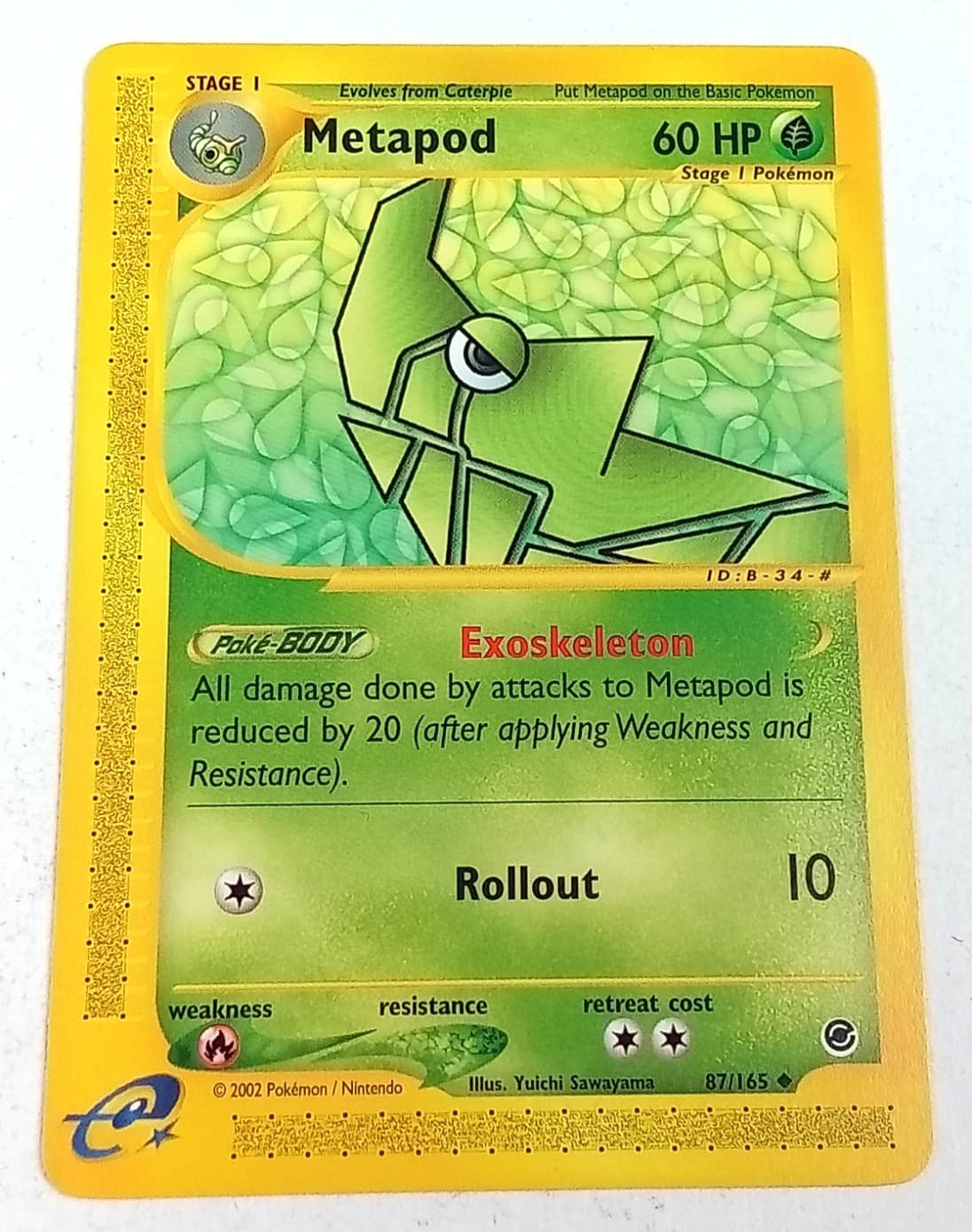 Metapod 87/165 Expedition Base Set Pokémon Card 2002
