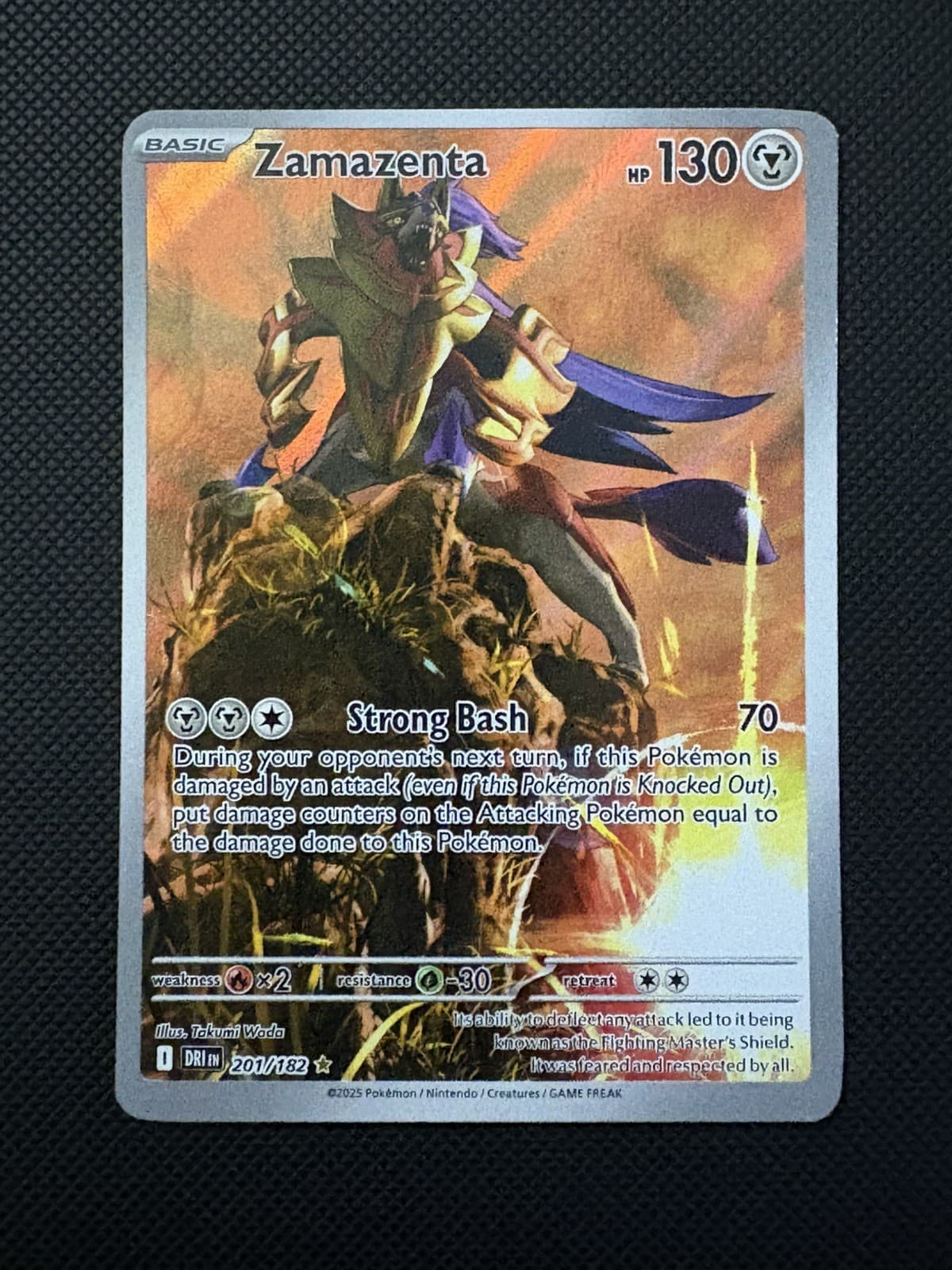 Zamazenta Destined Rivals 201/182 Holo Illustration Rare NM-