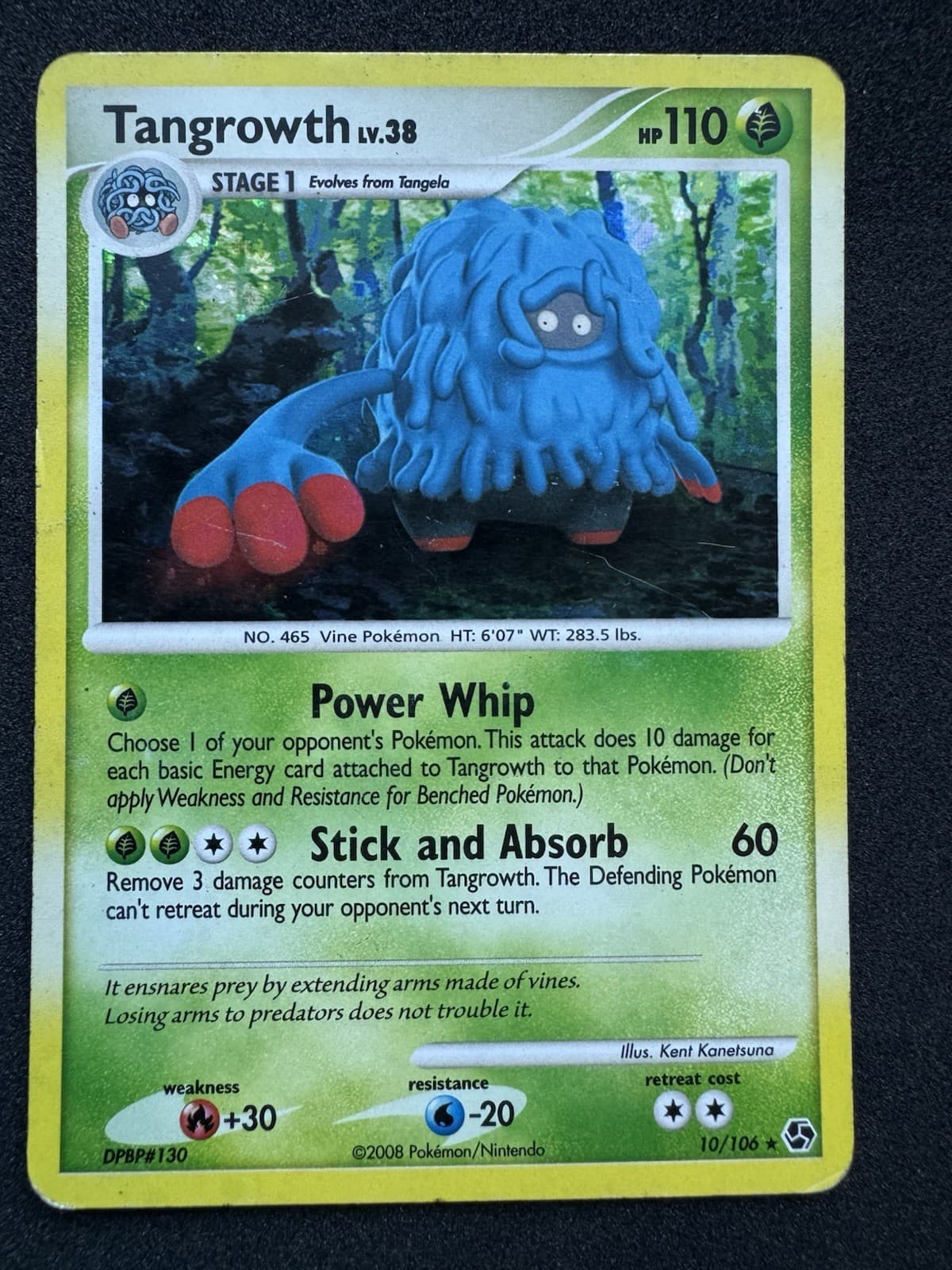 Tangrowth 10/106 Great Encounters Holo Rare Pokemon Card