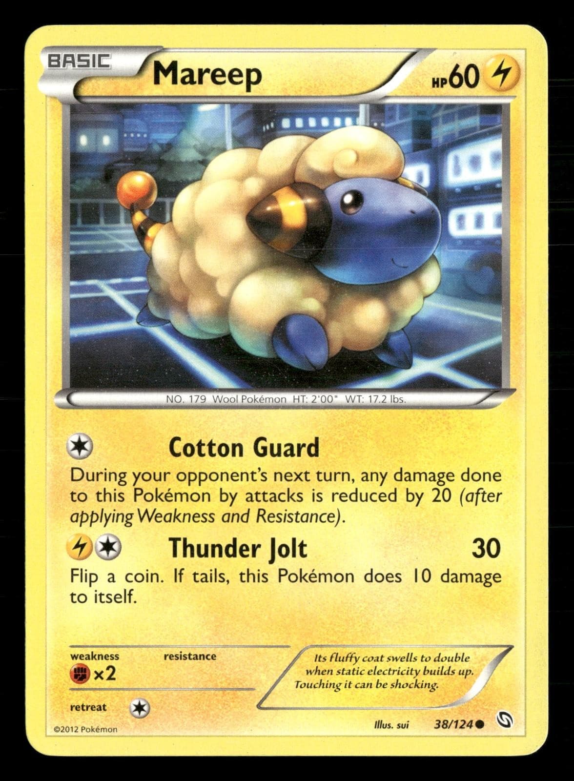 Mareep 38/124 Common Dragons Exalted Pokemon Lightly Played