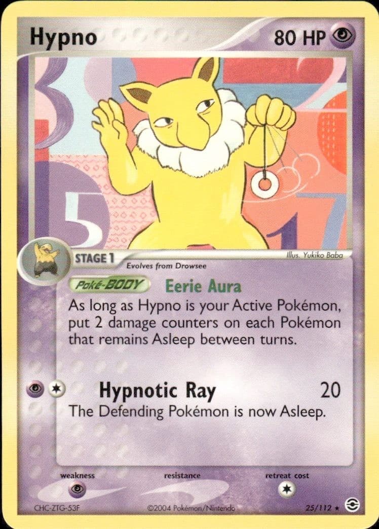 Hypno - EX FireRed & LeafGreen - 25/112 - Rare
