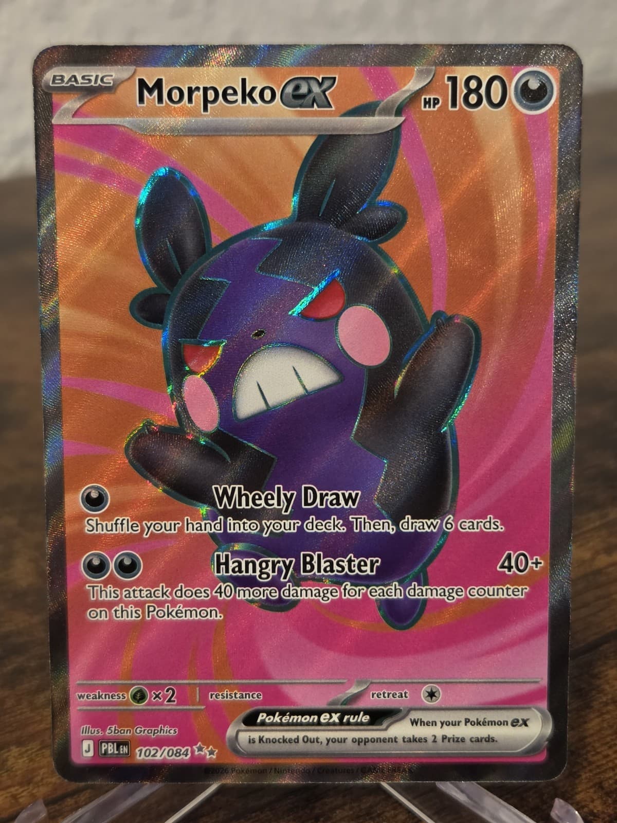 2026 Pokemon Pitch Black Morpeko ex 102/084 Ultra Rare NM