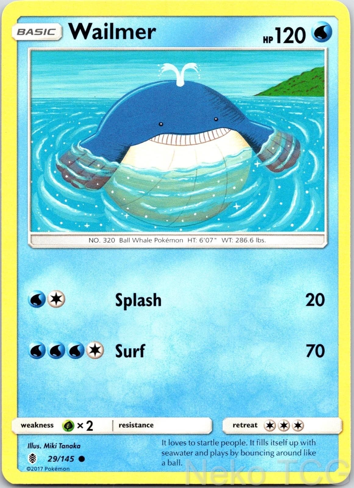 WAILMER 29/145 COMMON GUARDIANS RISING NM