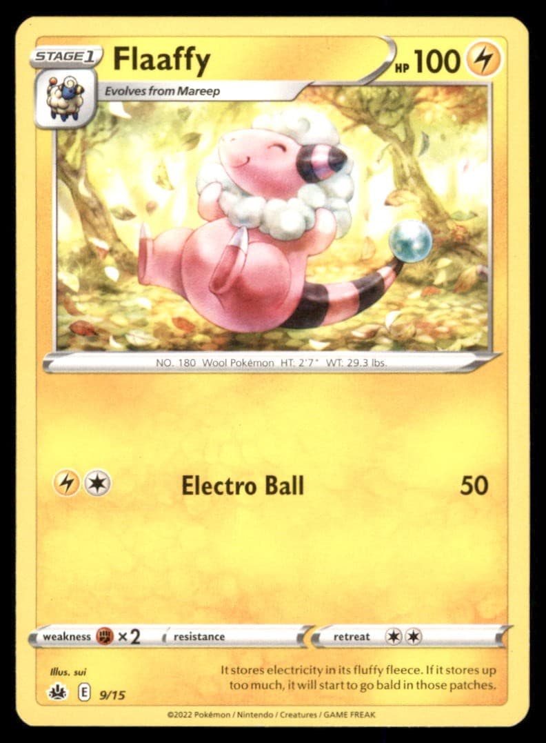 Flaaffy 009/015 McDonald's Promos 2022 Pokemon Card