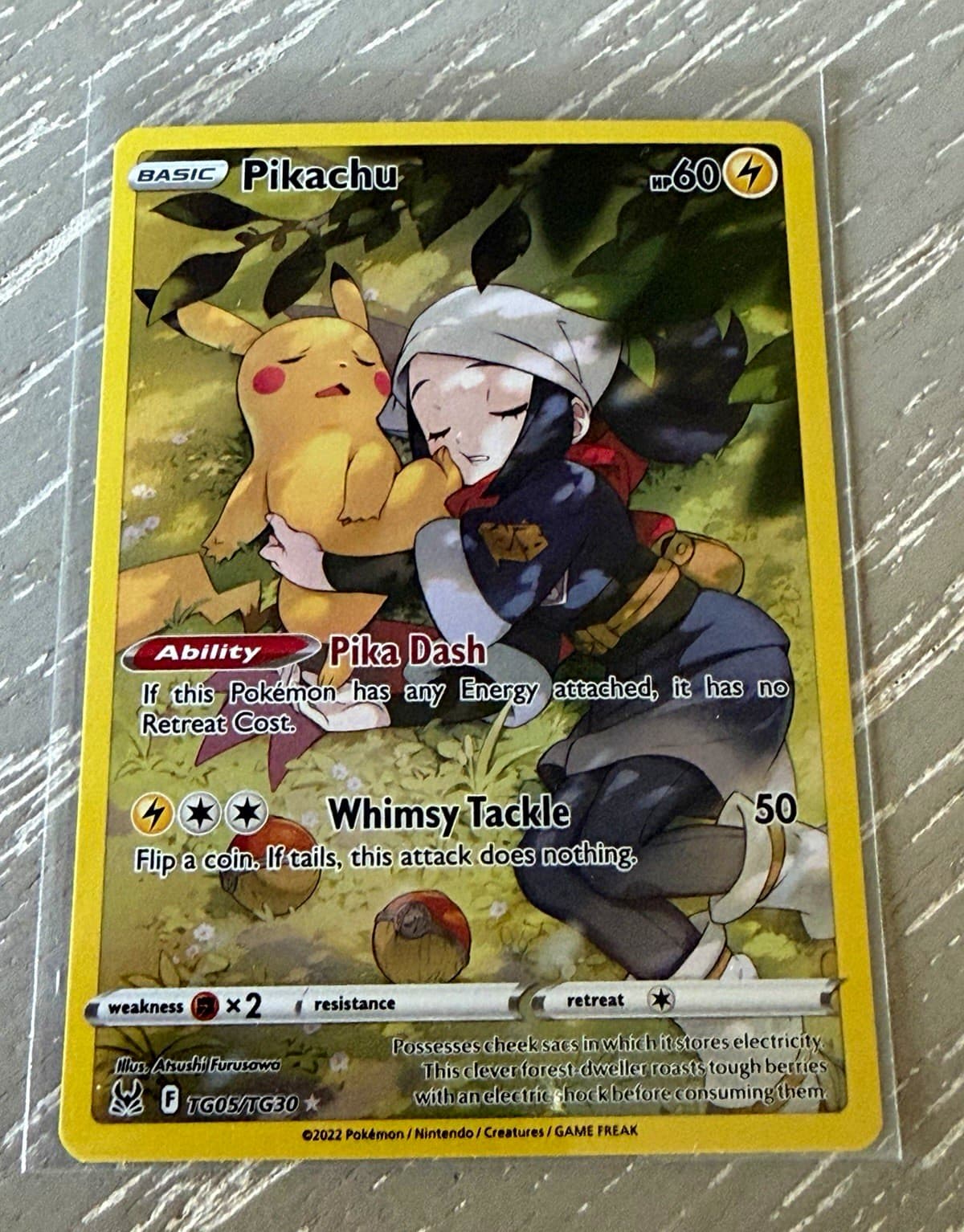 Pikachu TG05/TG30 Swsh11 Lost Origin Trainer Gallery Holo Rare English