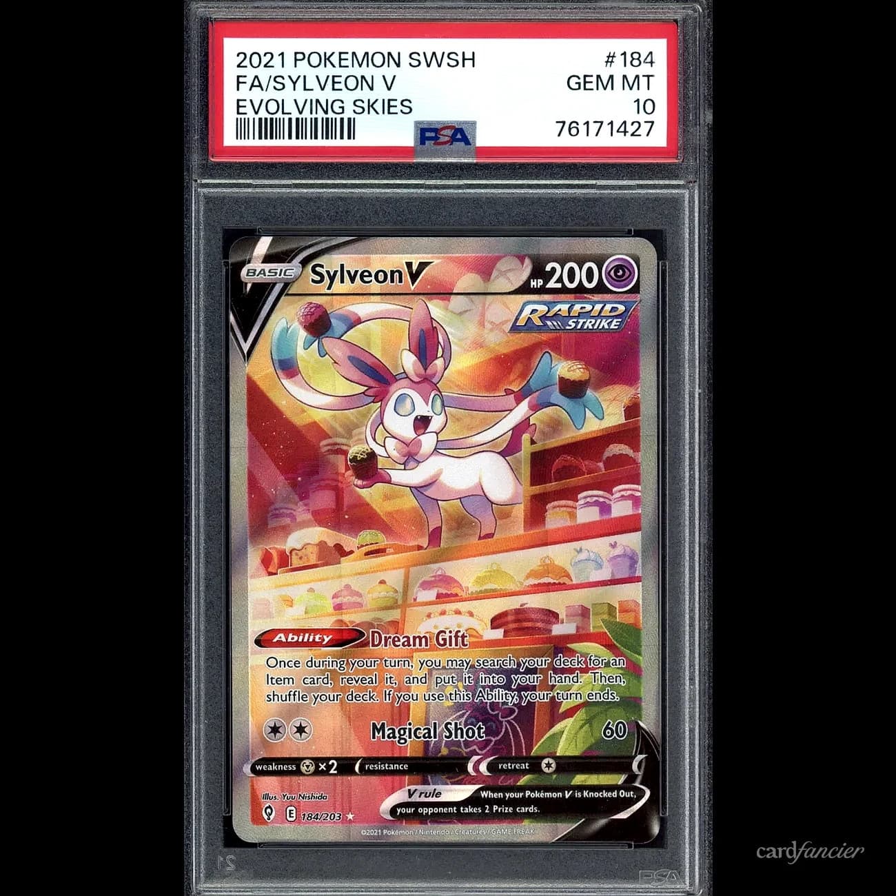 2021 Sylveon V Evolving Skies #184 PSA 10