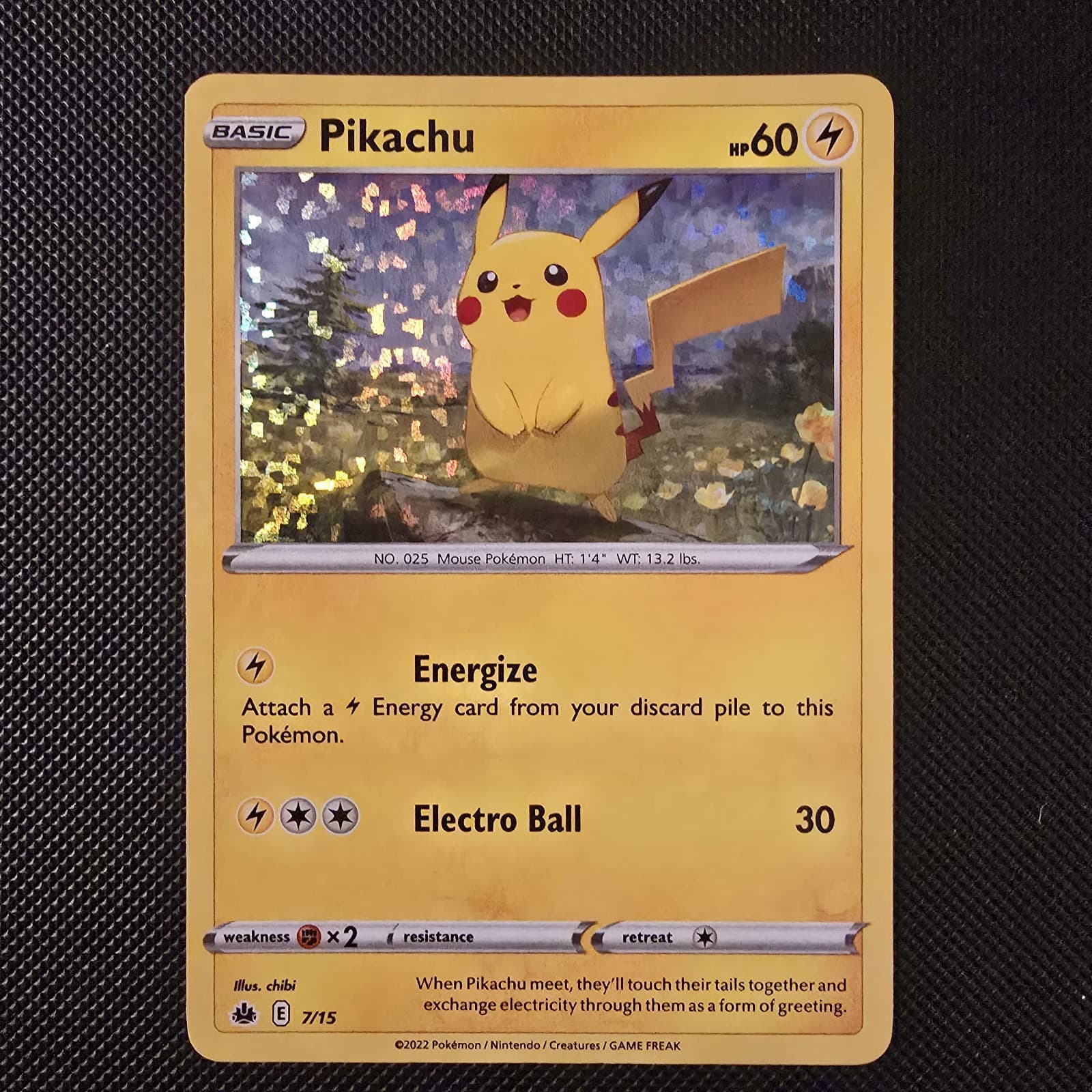Pokemon TCG Pikachu McDonald's Collection 2022 7/15 Holo 60 HP EN 2022