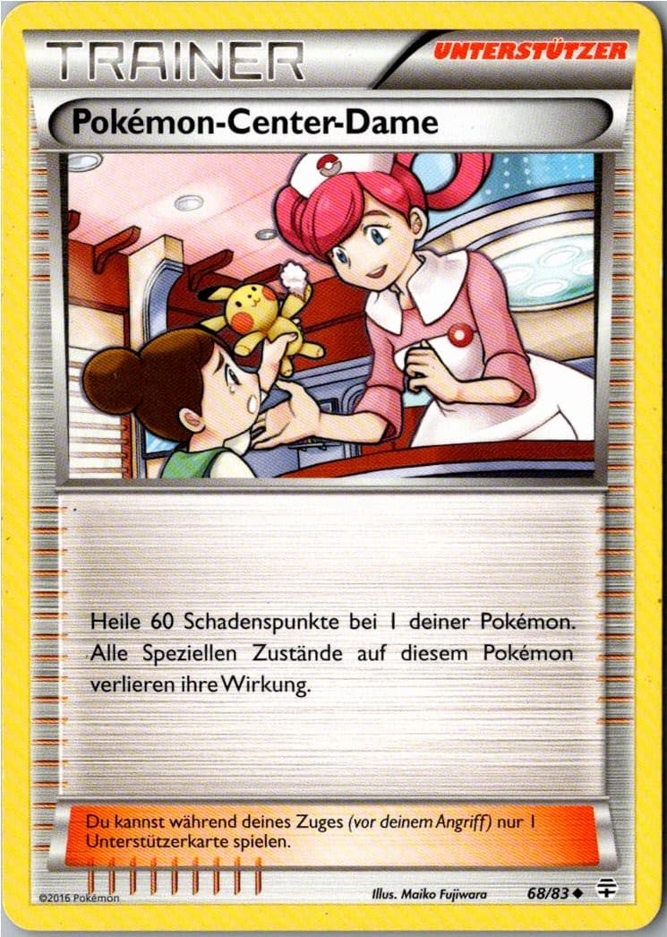 Pokemon Pokemon-Center-Dame 68/83 Generationen Deutsch
