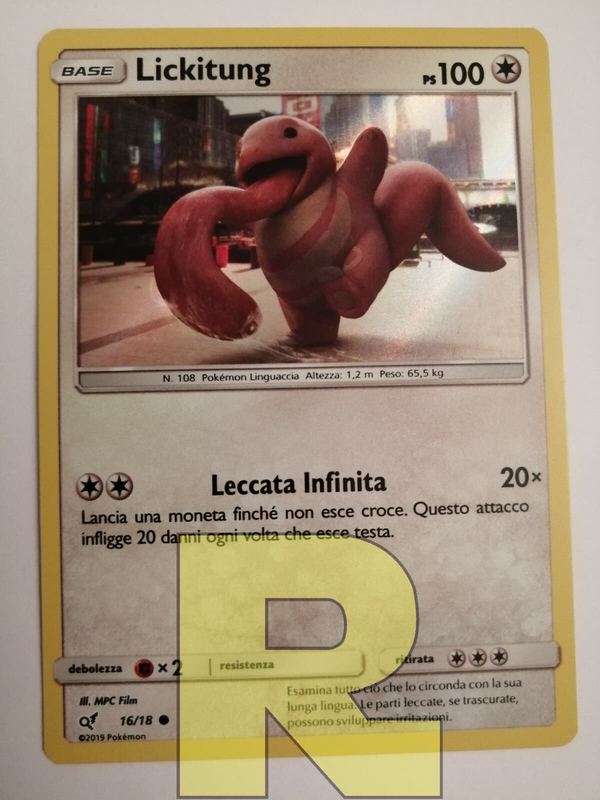 Lickitung ® Detective Pikachu 16/18 ® Holo Foil ® Pokemon ® Italiano
