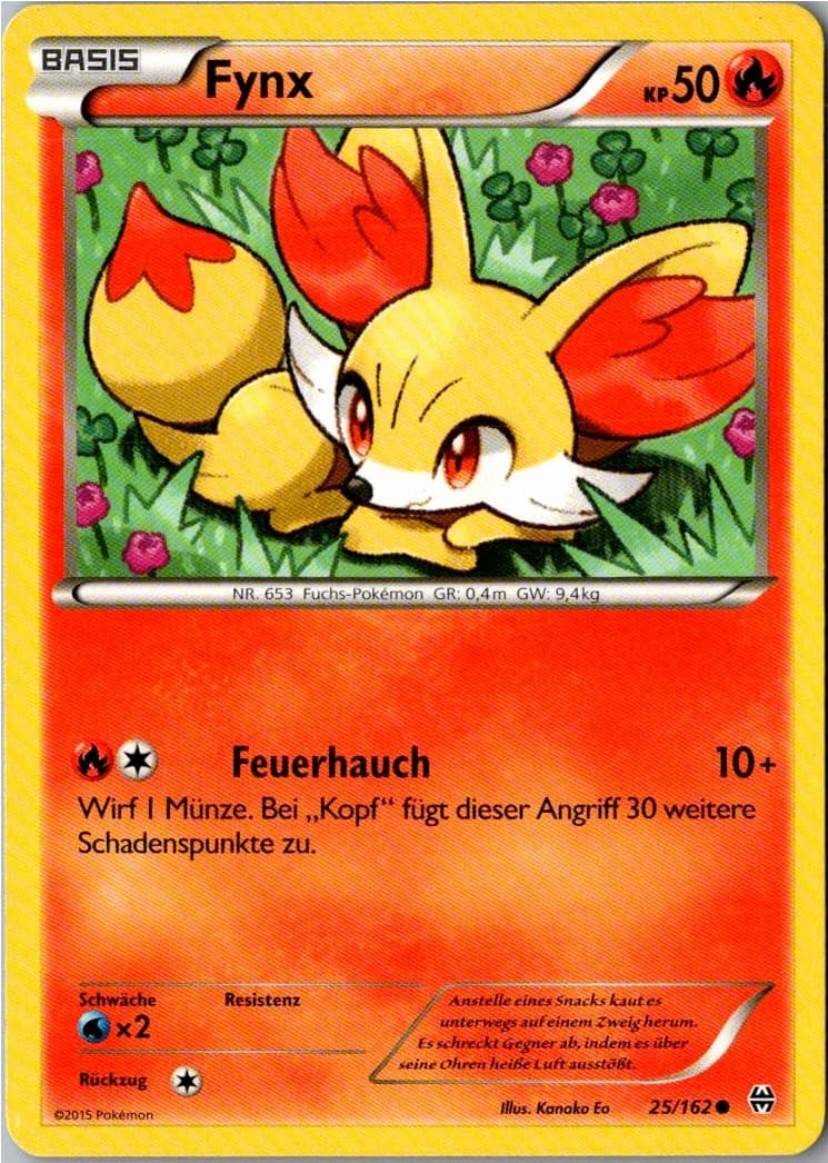 Pokemon Fynx 25/162 TURBOstart Deutsch