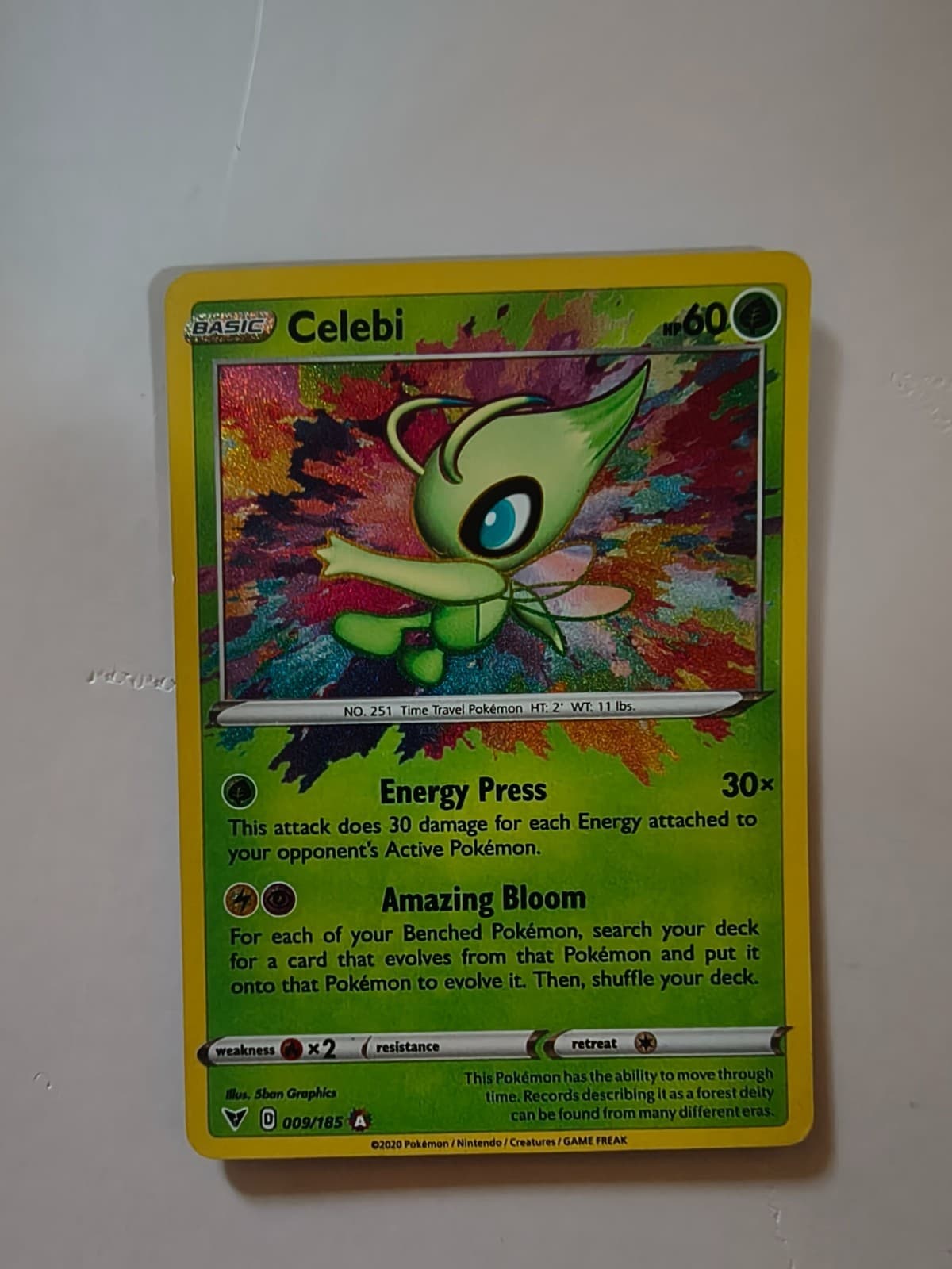 Celebi 009/185 Swsh04: Vivid Voltage Holo