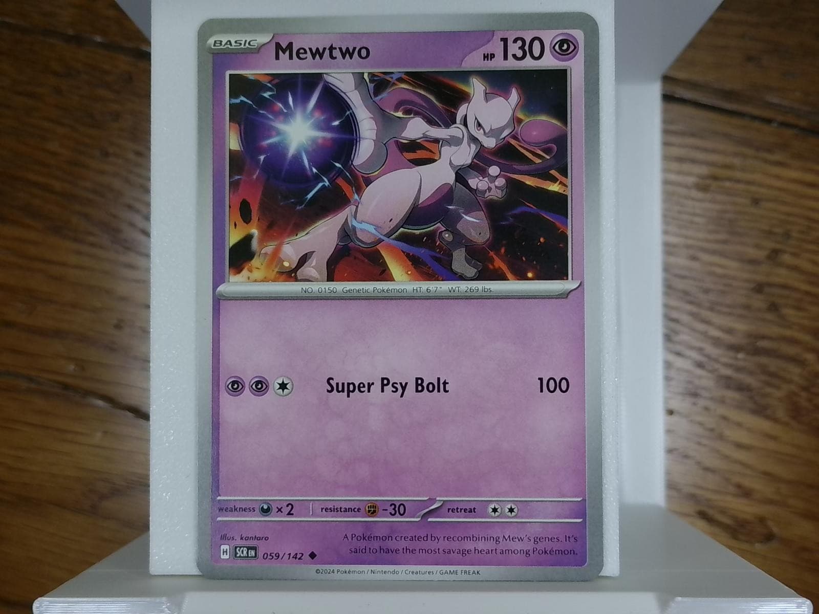 Mewtwo 59/142 Uncommon Stellar Crown Pokemon Near Mint