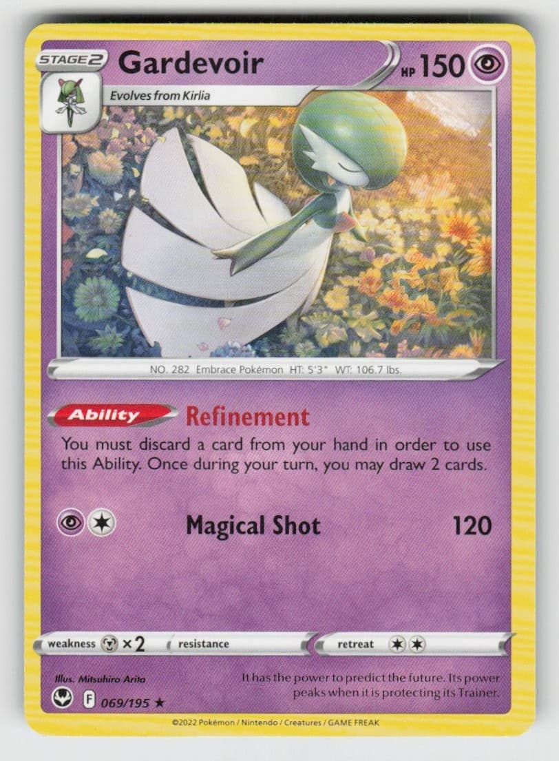 Gardevoir 069/195 Rare Silver Tempest Near Mint