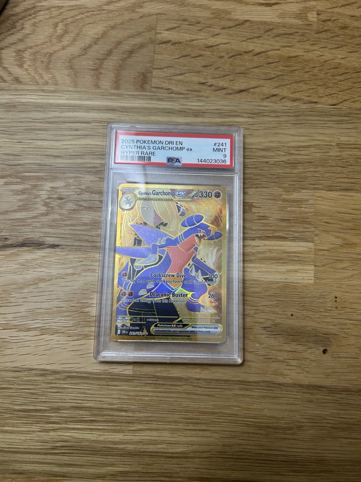 2025 Pokemon DRI EN Destined Rivals Hyper Rare #241 Cynthias Garchomp EX PSA 9