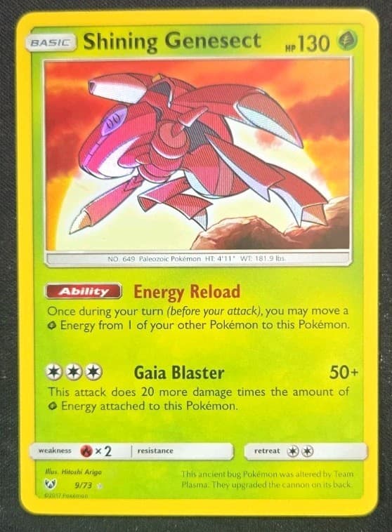 Shining Genesect 9/73 Shining Legends Pokemon vLP
