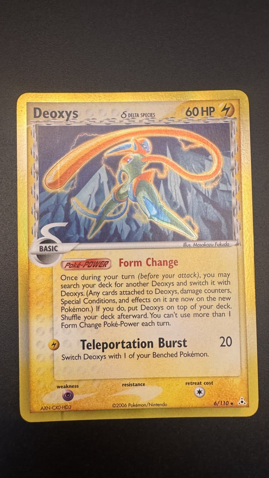 Deoxys (Speed Forme) EX Holon Phantoms 6/110 Holo Rare Pokemon TCG - Nm