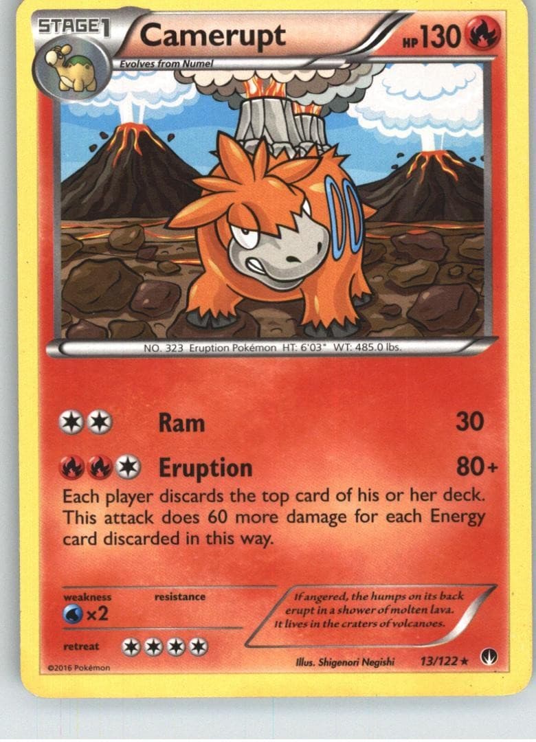 Camerupt XY - BREAKpoint [13/122] Rare NM Pokemon