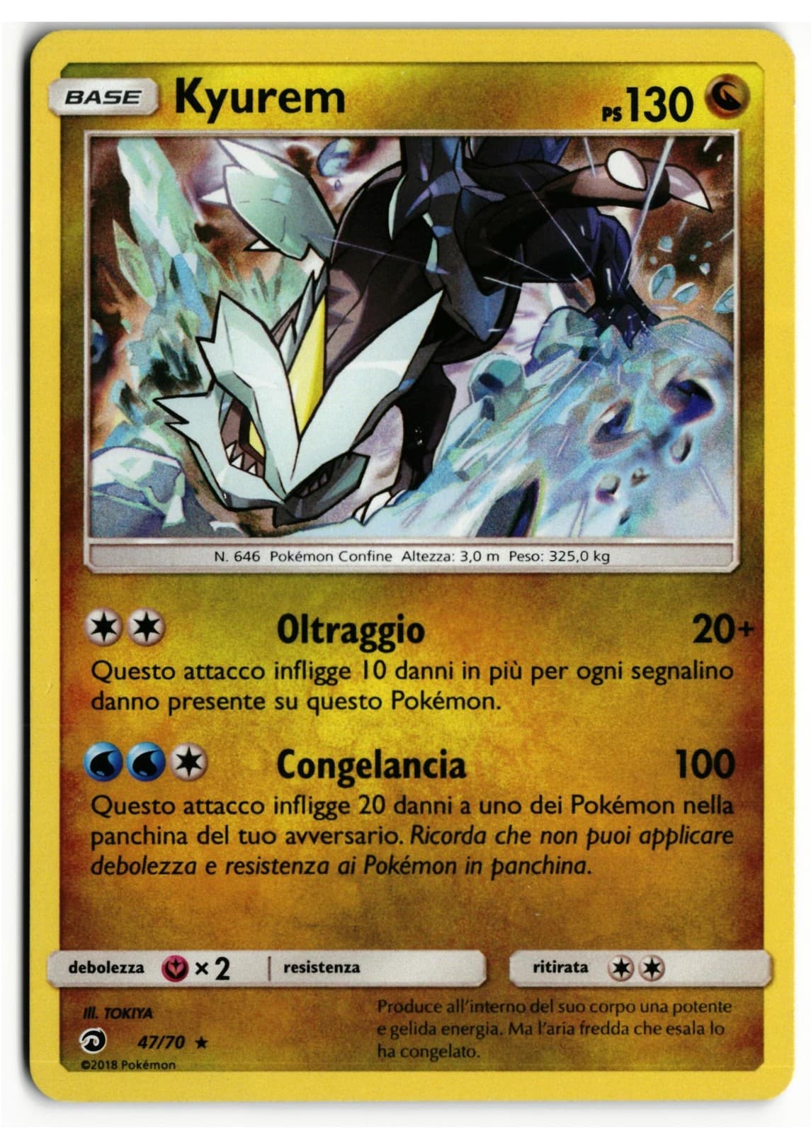 Pokémon Kyurem 47/70 Holo Trionfo Dei Draghi ITA Near Mint Rara DRM Italiano