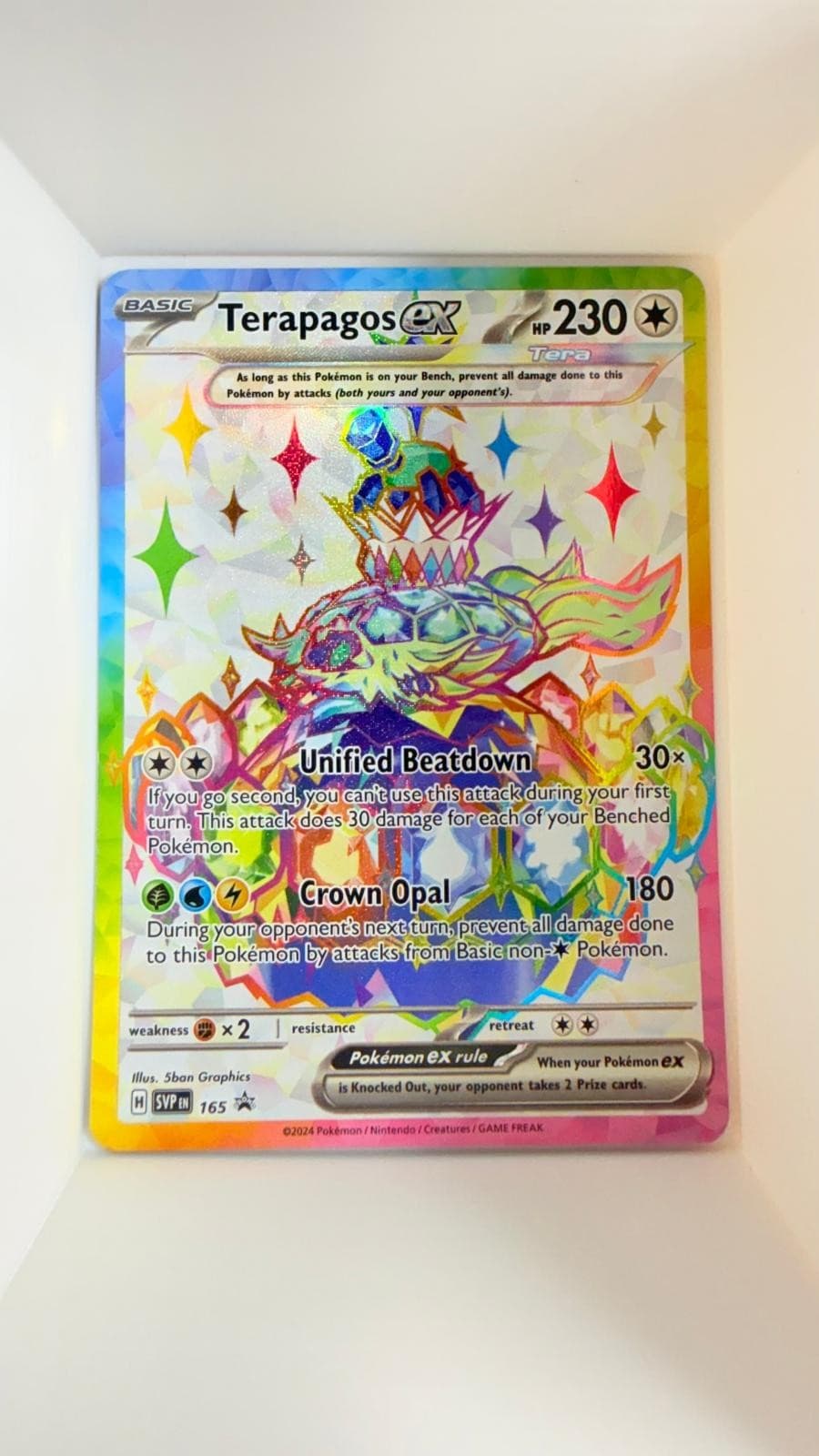 Pokemon Terapagos ex Scarlet & Violet Promo 165 Holo Promo