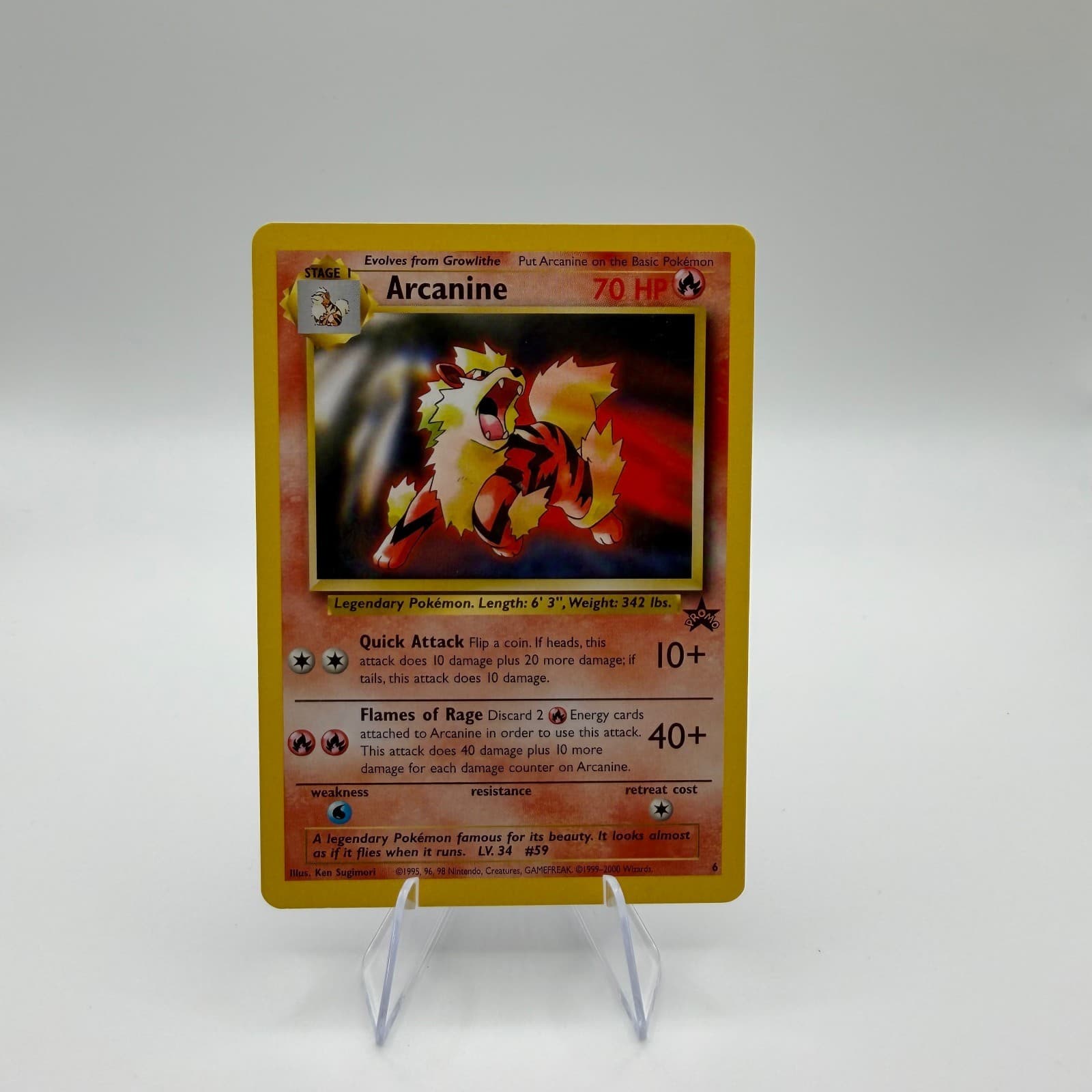 Arcanine 6 Promo Wizards Black Star Promos Pokemon LP/NM