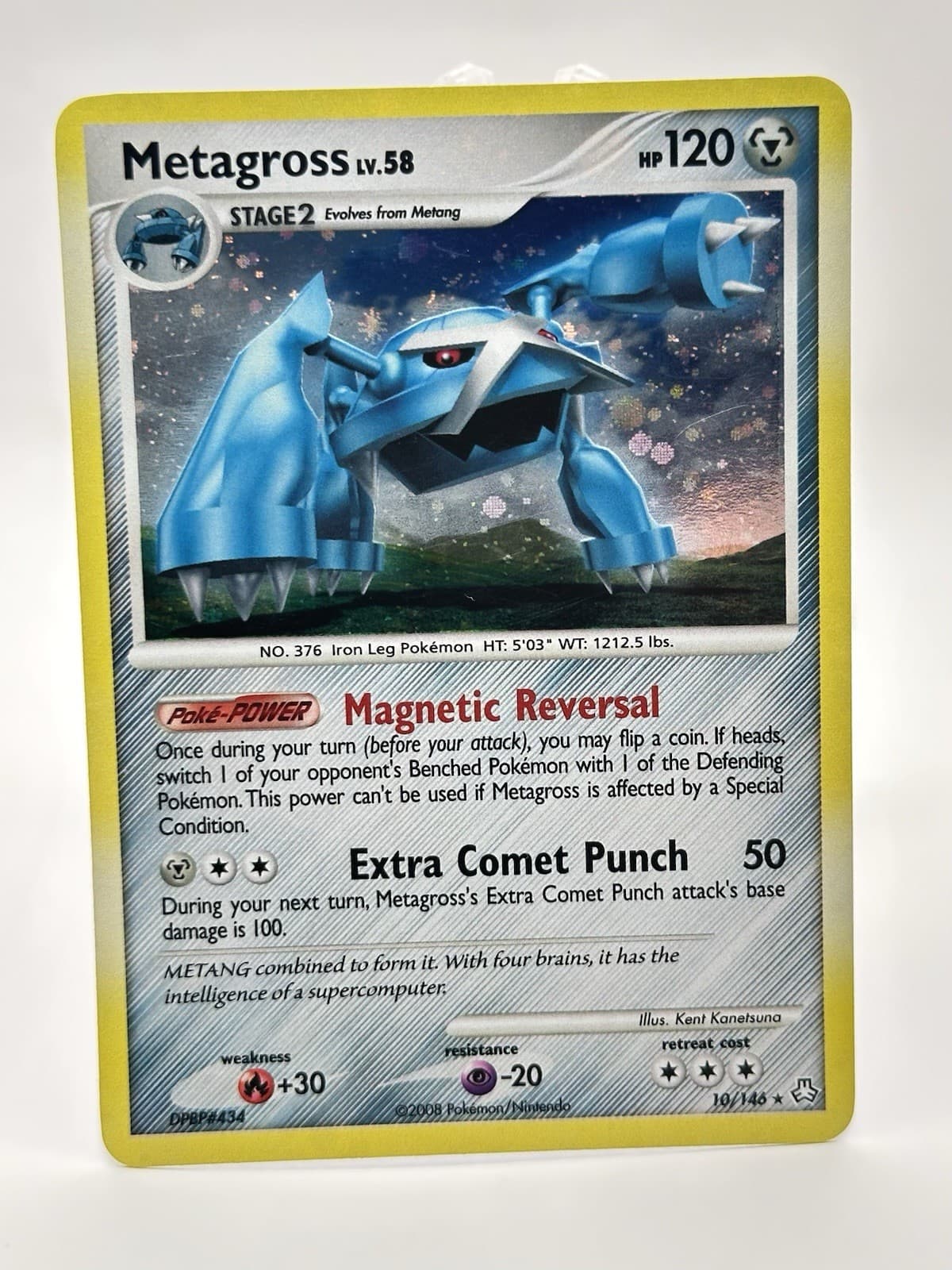 Pokemon TCG Metagross 10/146 Legends Awakened Holo Rare 120 HP Stage 2 EN - LP+