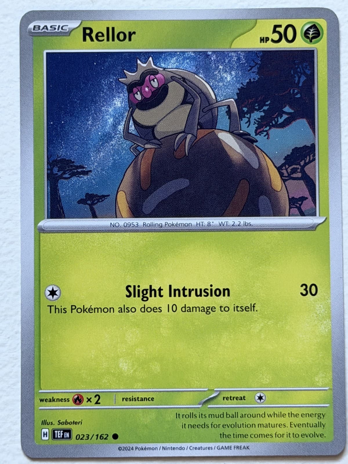 Rellor 23/162 Temporal Forces Common Near Mint Pokemon