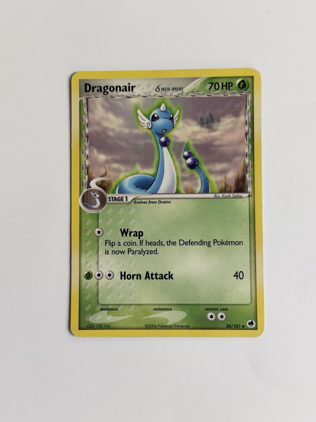 Pokemon TCG Dragonair Delta Species Card 28/101 EX Dragon Frontiers Regular