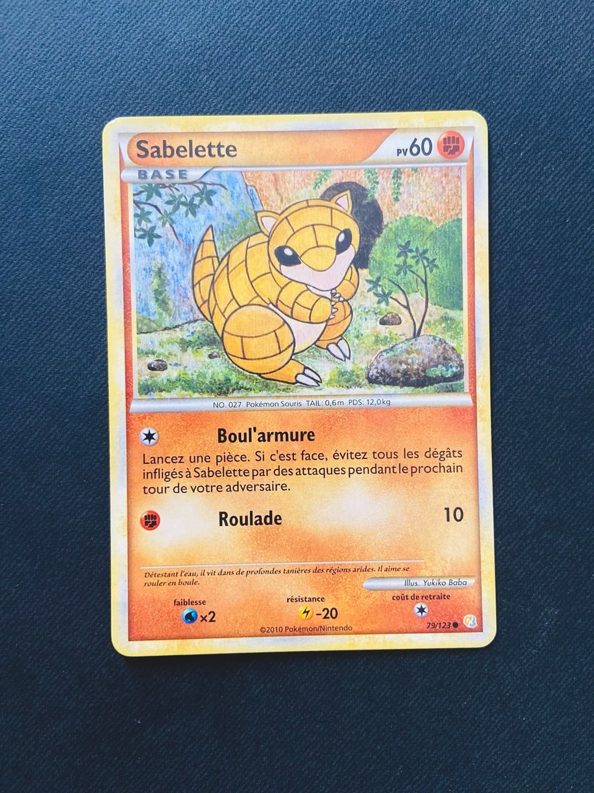 Carte Pokémon Sabelette 79/123 HGSS Heartgold SoulSilver De Base