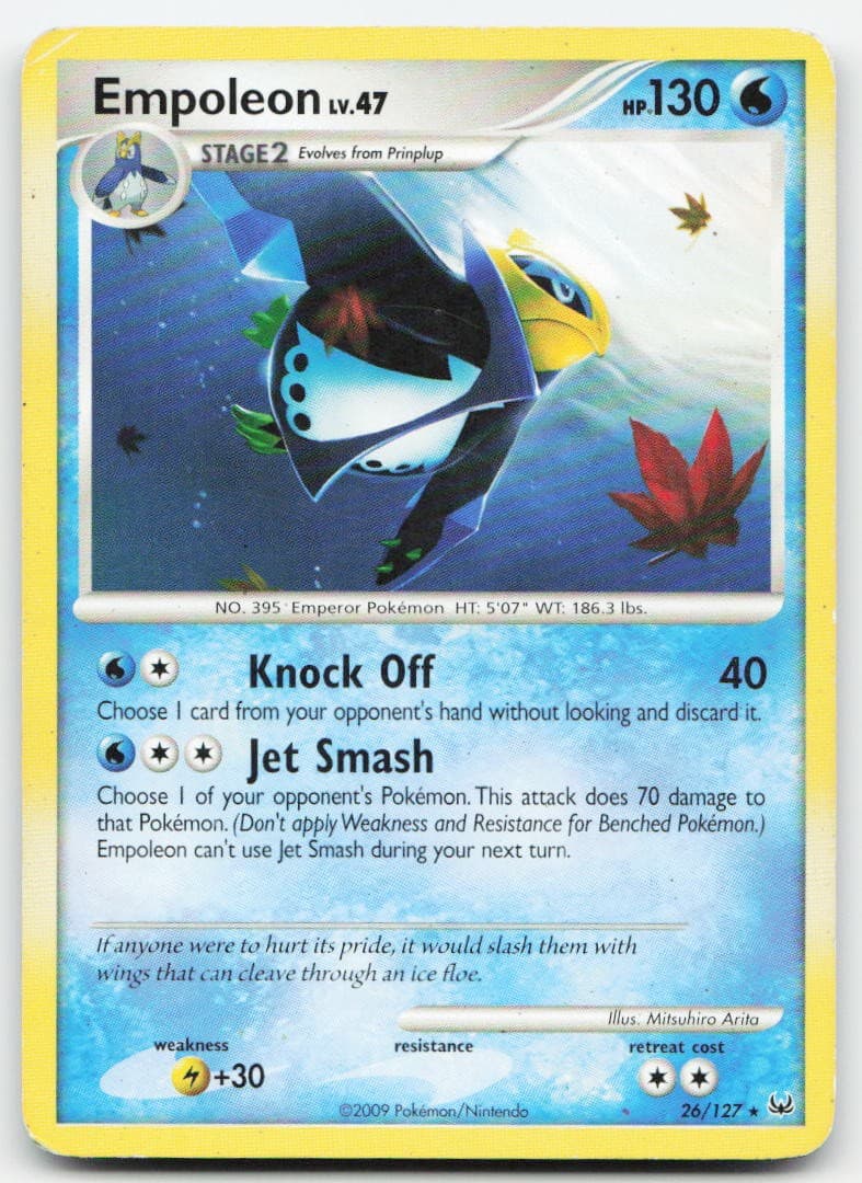 Empoleon 26/127 Rare Platinum Pokemon HP
