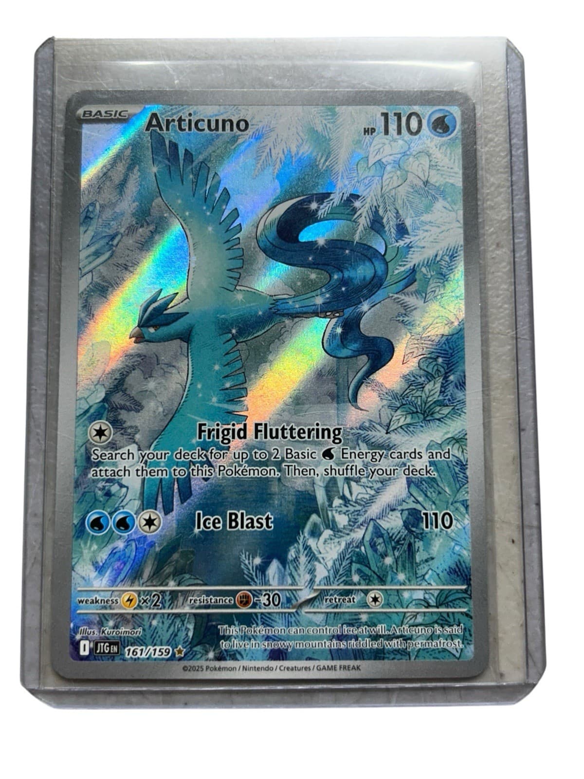 2025 Pokemon Articuno Holo Illustration Rare SV09: Journey Together 161/159