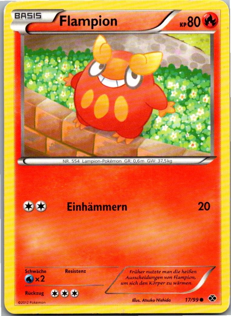 Pokemon Flampion 17/99 Kommende Schicksale Deutsch