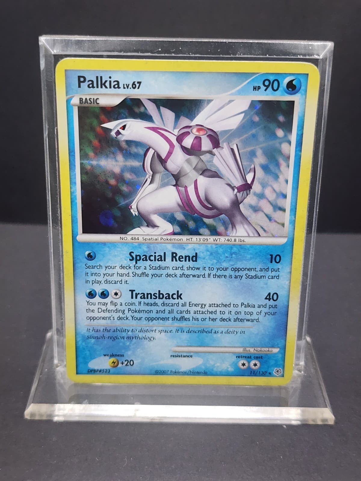 Pokemon Palkia 11/130 Diamond & Pearl Holo Rare LP 2007