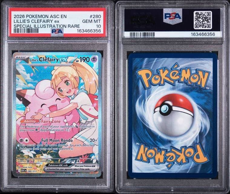 2026 POKEMON ASC SPECIAL ILLUSTRATION RARE #280 LILLIE'S CLEFAIRY EX PSA 10