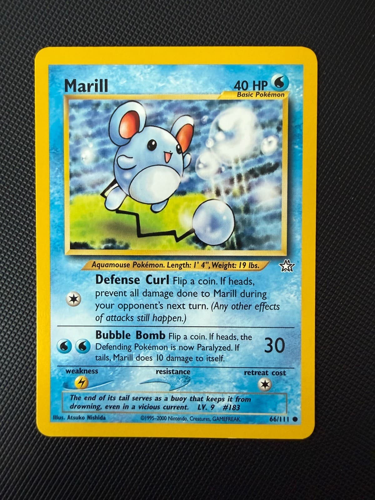Marill 66/111 Common Neo Genesis Pokemon Unlimited Near Mint
