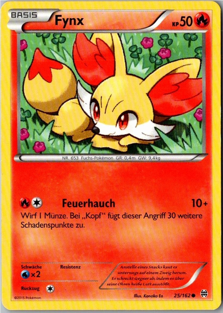 Pokemon Fynx 25/162 TURBOstart Deutsch