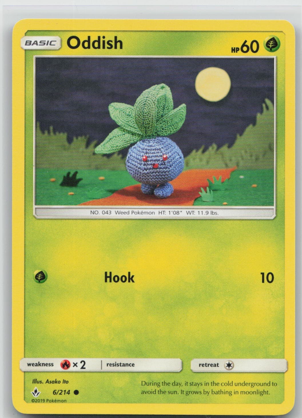 Oddish 6/214 Common Unbroken Bonds Pokemon Near Mint