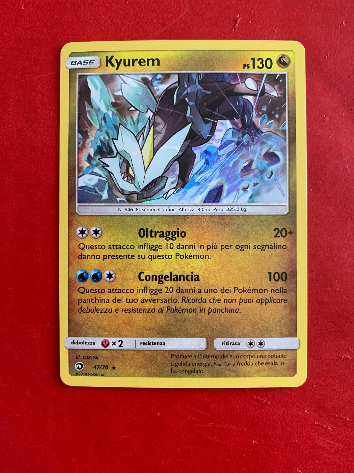 Lotto Carte Pokemon KYUREM 47/70 Rara Holo Foil Trionfo dei Draghi SM75 ITA