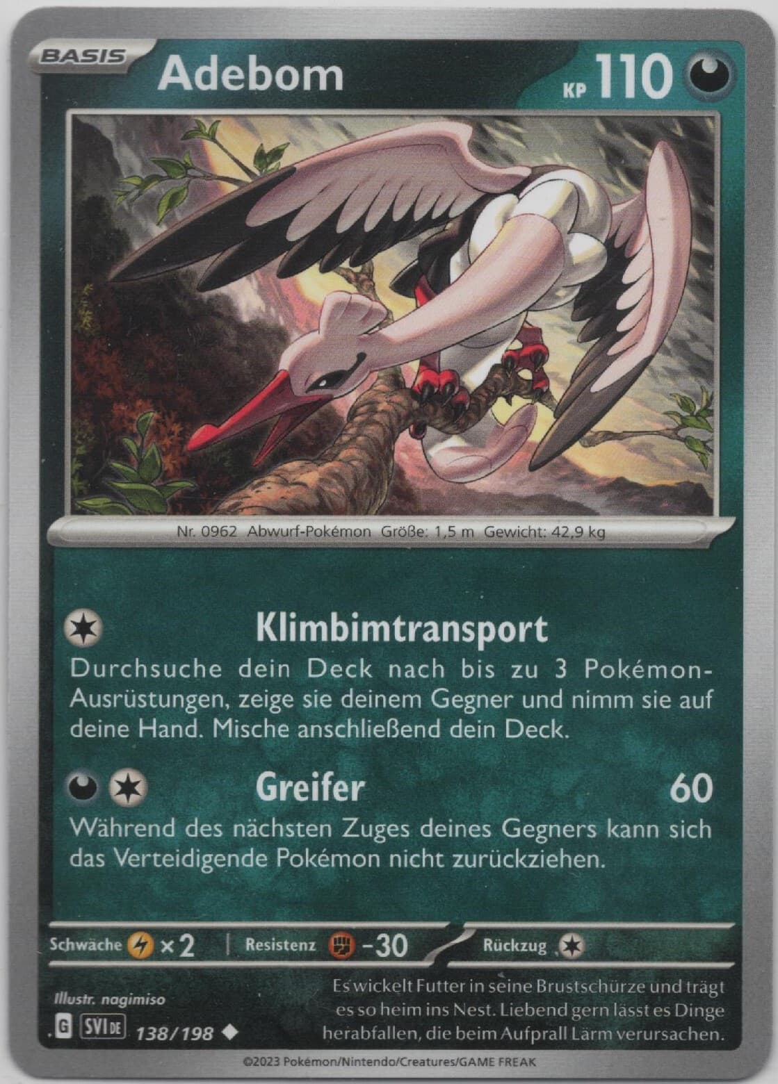 Pokemon SVI - Adebom - (Karmesin & Purpur 138) ♦