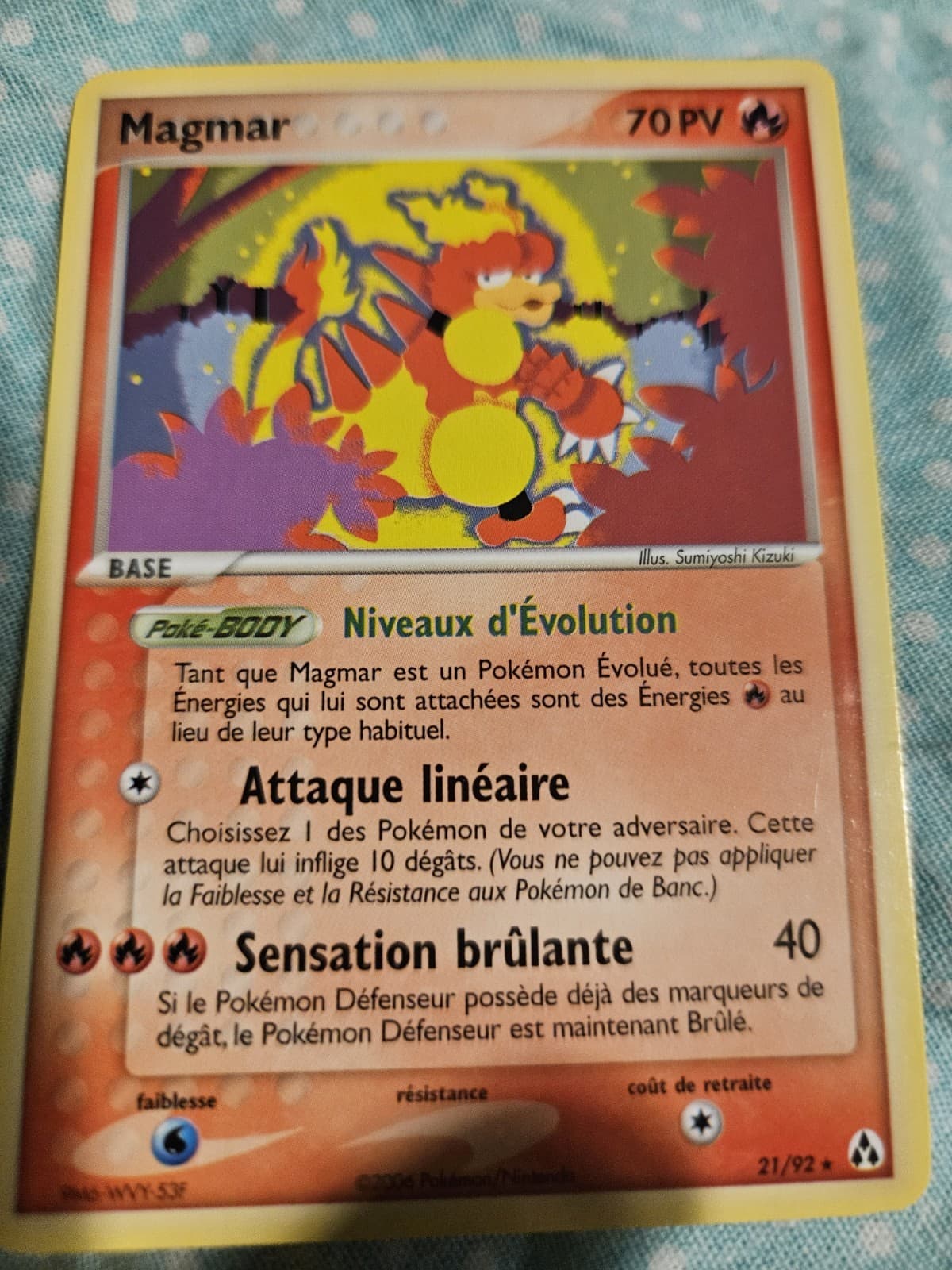 Carte Pokémon Magmar 21/92 EX Créateurs de légendes VF FR