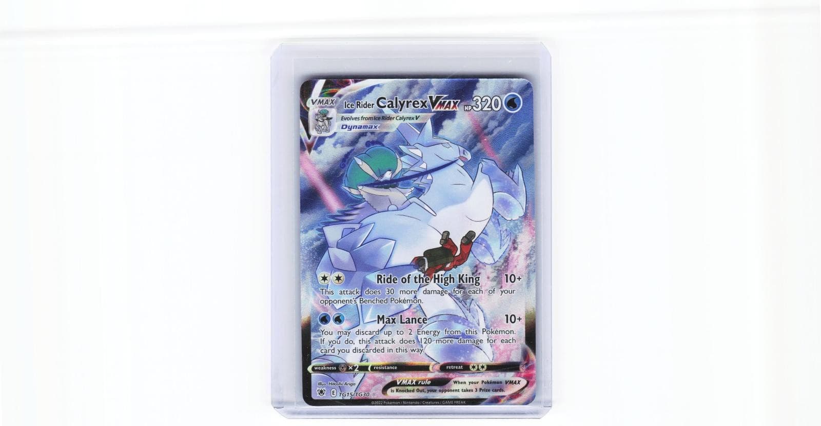 Ice Rider Calyrex VMAX TG15/TG30 Holo Astral Radiance Trainer Gallery Pokemon NM