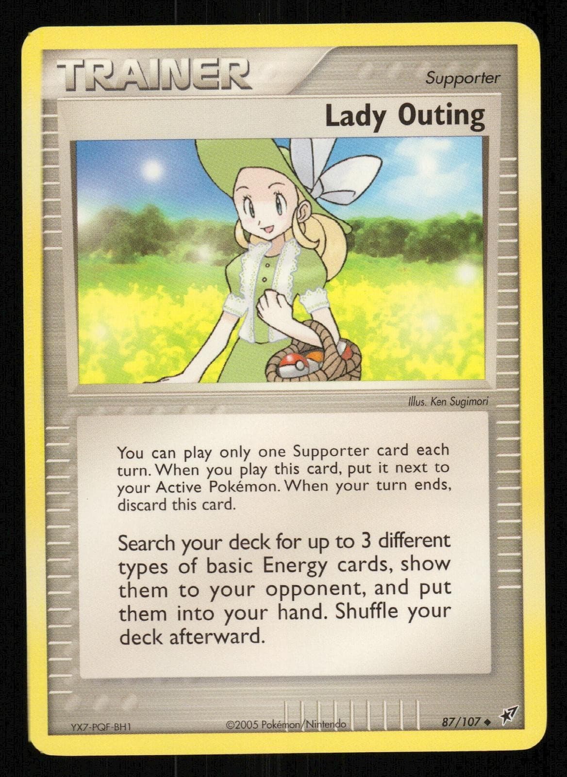 Lady Outing 87/107 Uncommon Deoxys Pokemon Near Mint