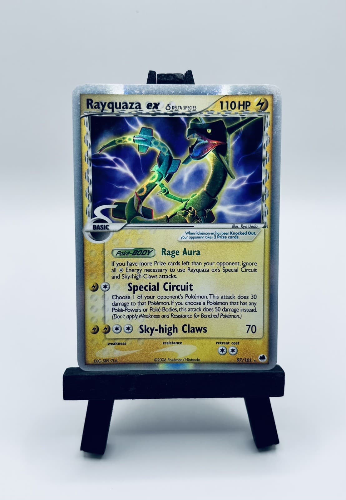 Rayquaza ex 97/101 Delta Species Holo EX Dragon Frontiers Pokemon NM+